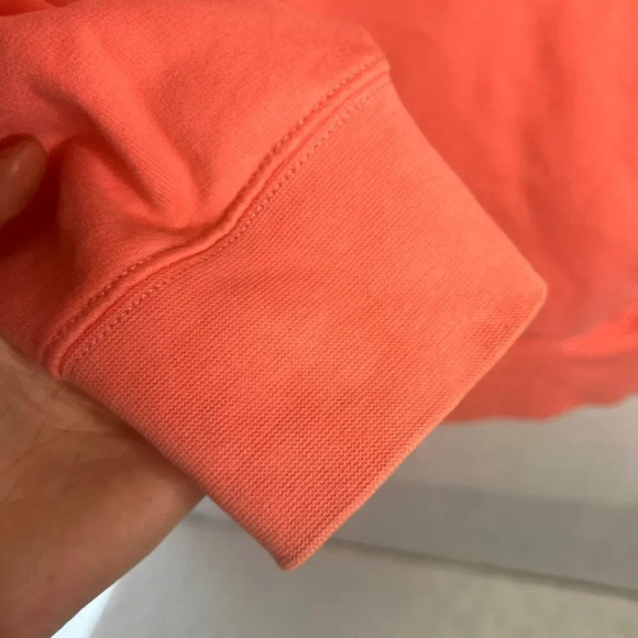 American Eagle Coral Pink Hoodie Kangaroo Pouch Sweatshirt Size LG - Picture 4 of 10